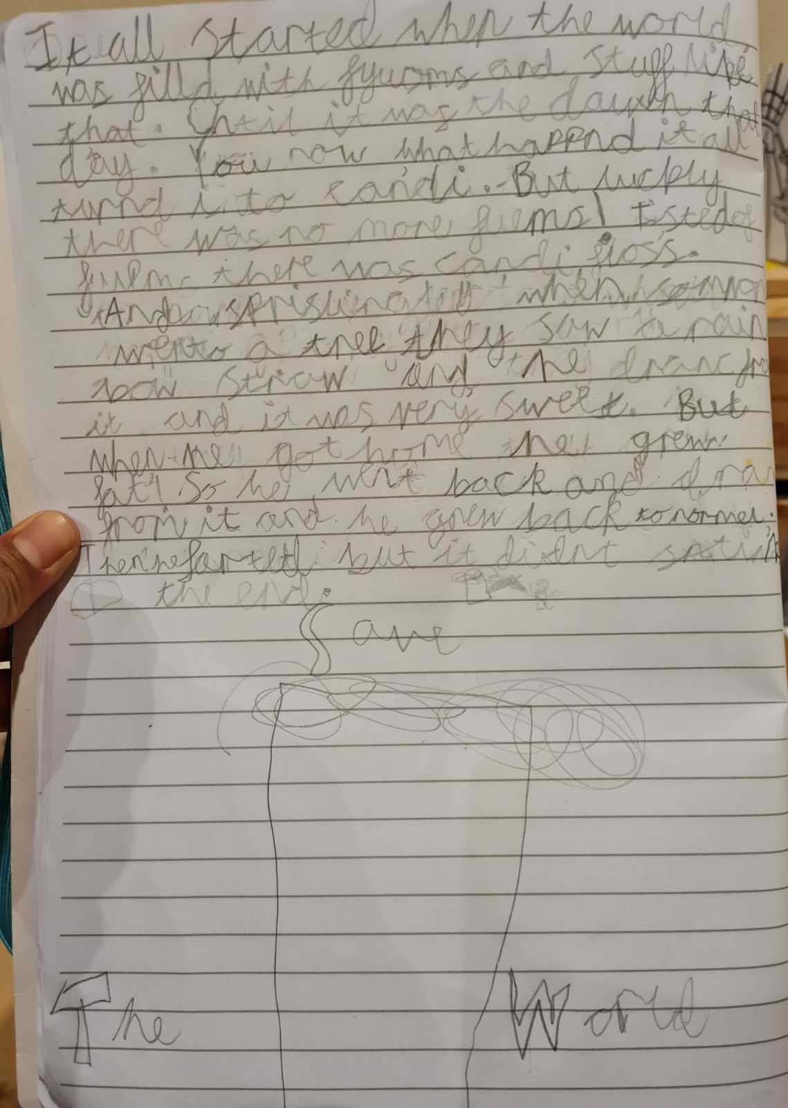 The original, handwritten image